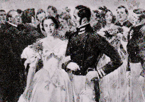 Božena Němcová na dobovém vyobrazení Historické foto B. Němcové