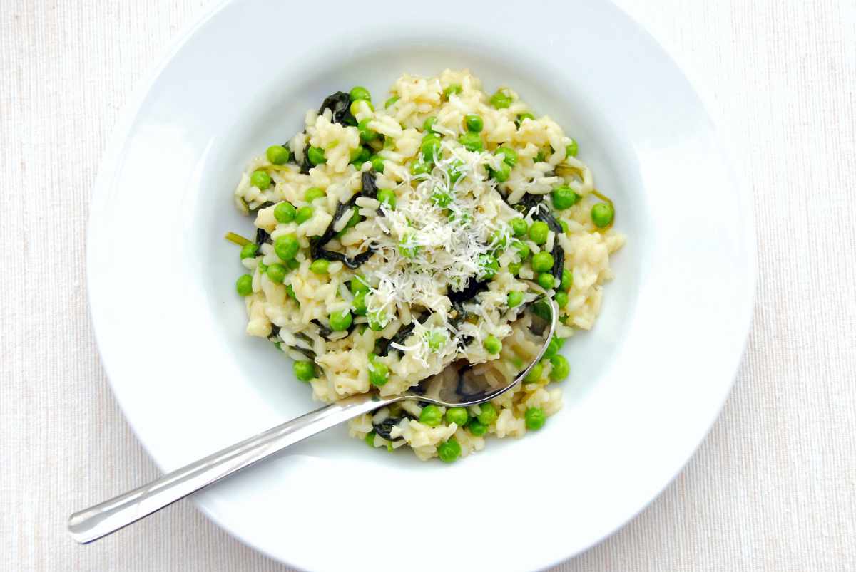 Jarní Itálie v Čechách: risotto s medvědím česnekem