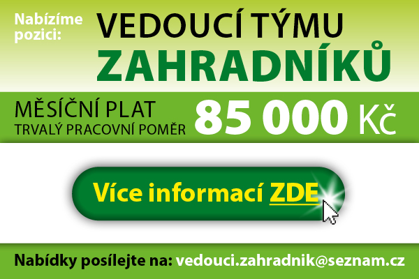 Hledá se vedoucí zahradník