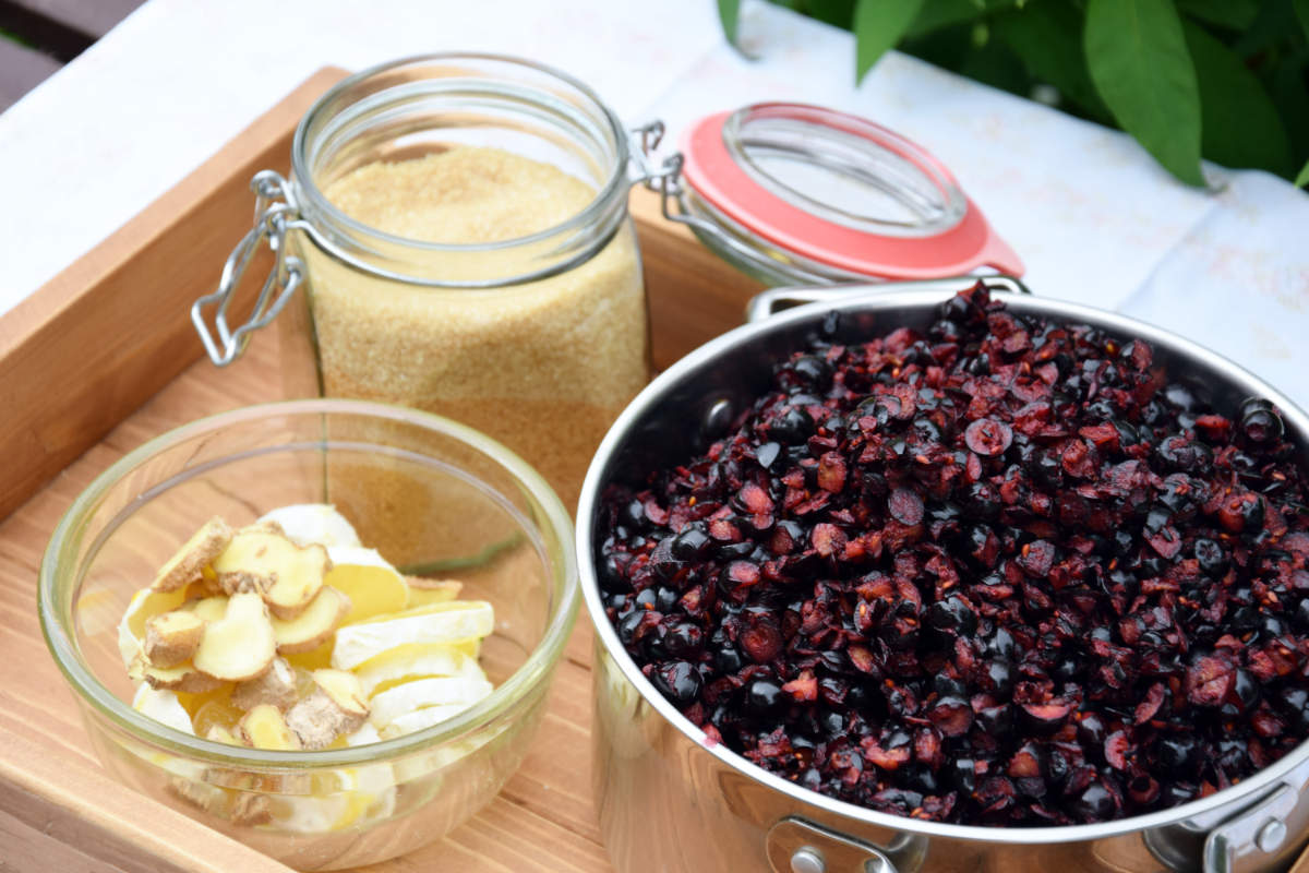 Sirup z aronie se zázvorem Sirup plný vitamínů