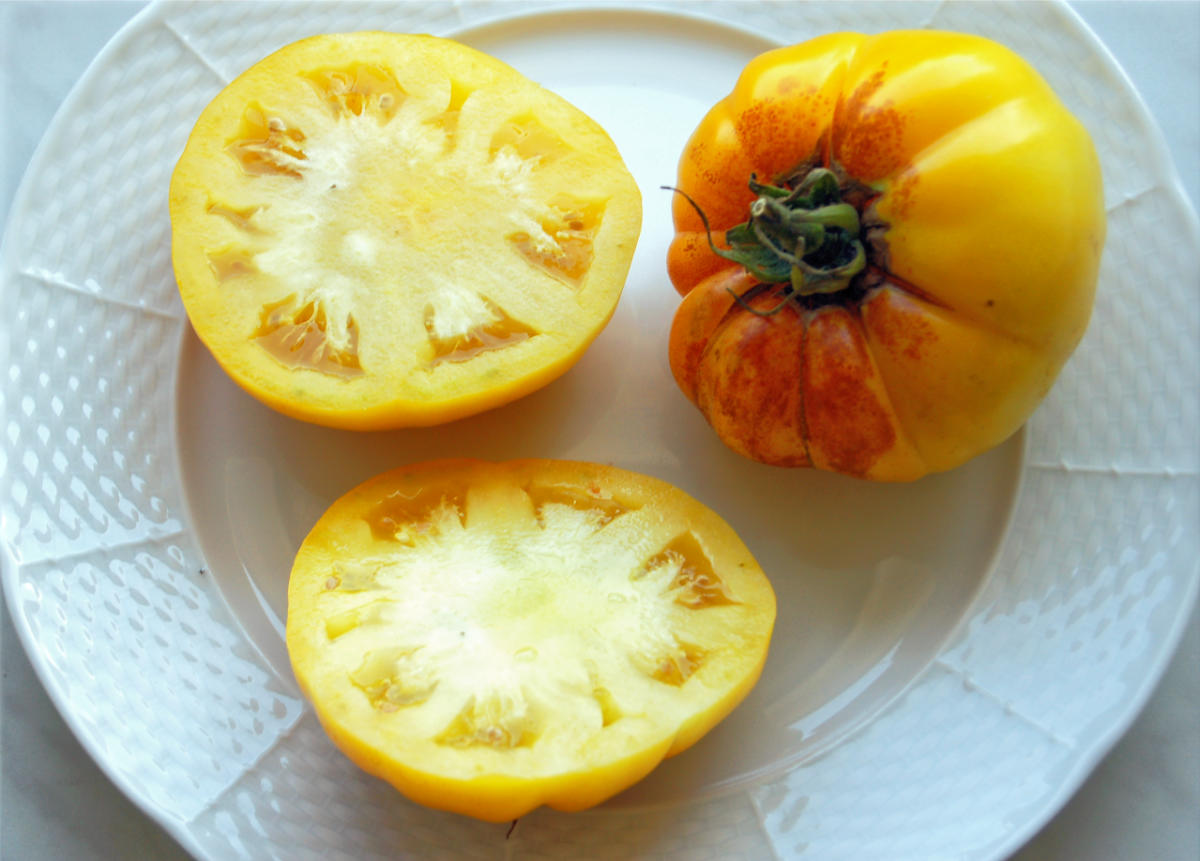 Streakové, též nazývané biftekové rajče odrůdy Ananas Steaková rajčata odrůdy Ananas
