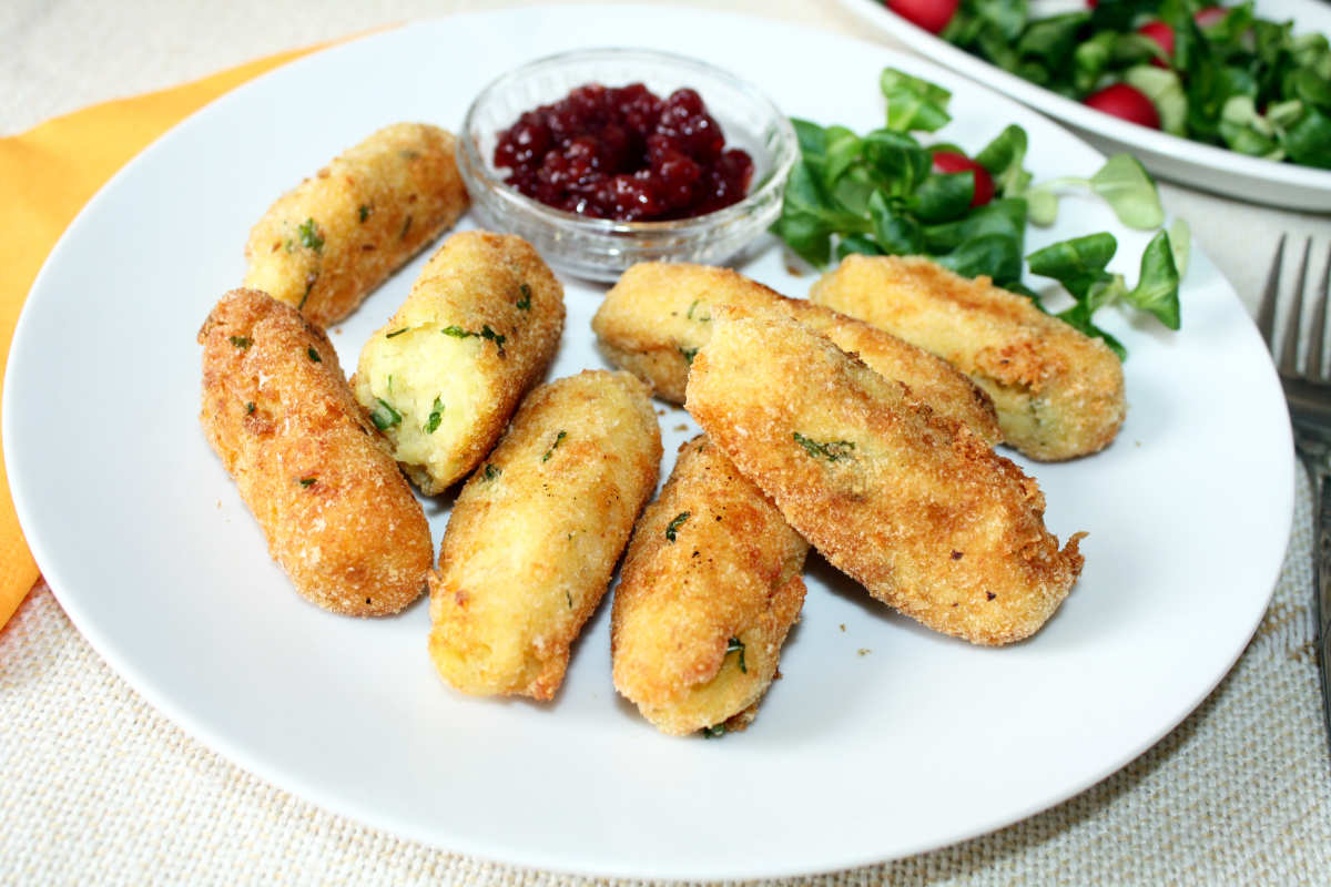 Bylinkovo sýrové krokety Velikonoční bylinkové krokety