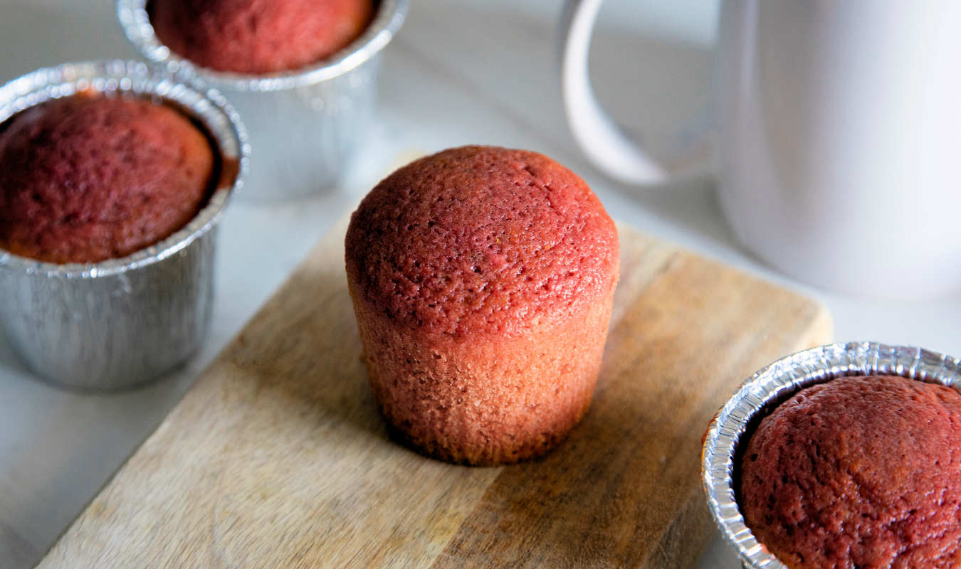 Muffiny z červené řepy