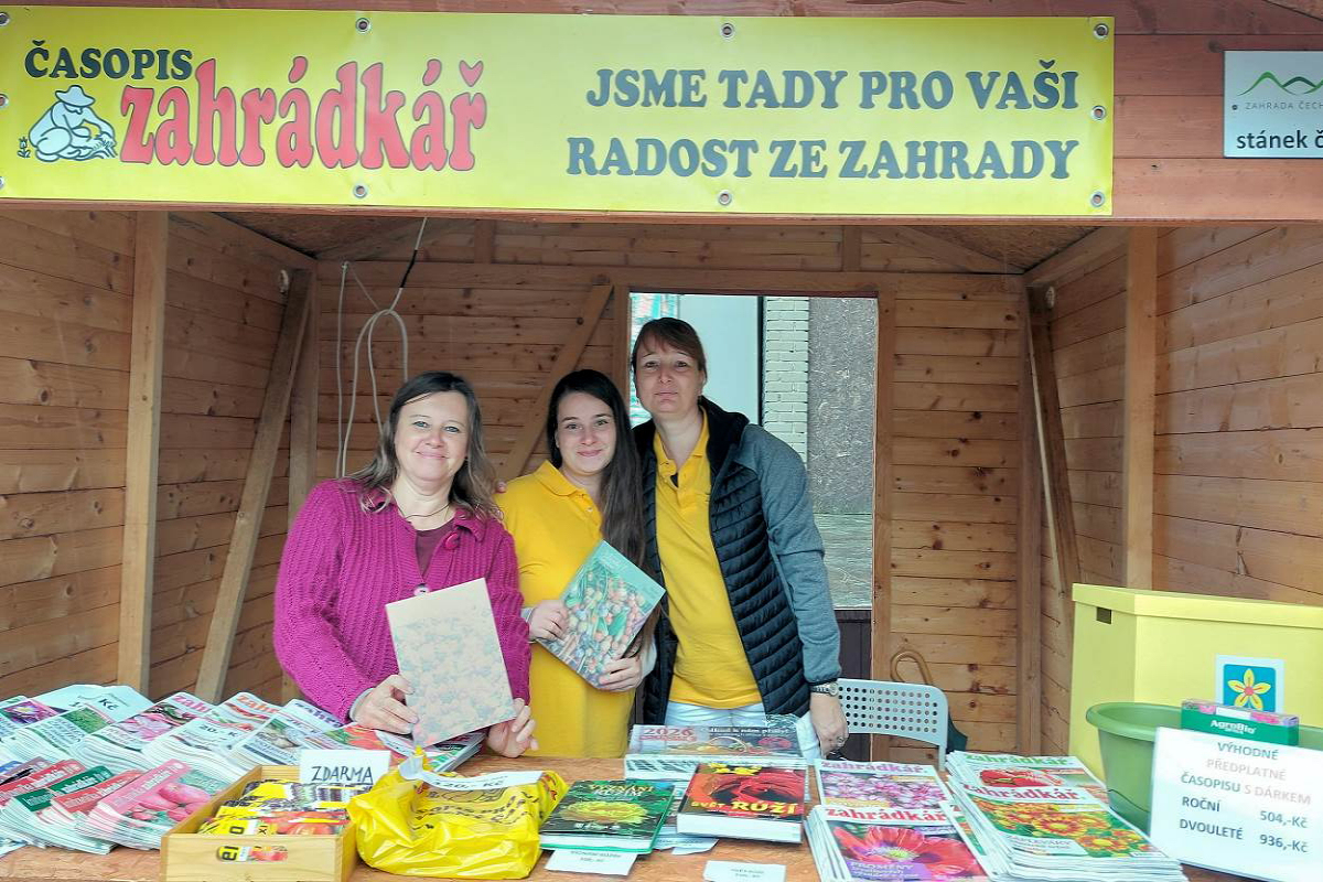 Stánek časopisu Zahrádkář Stánek časopisu Zahrádkář