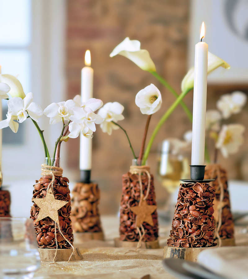 Dekorace z přírodních materiálů: adventní tvoření