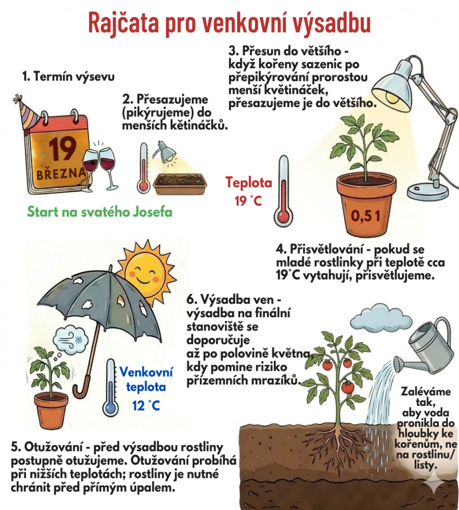 Jak na rajčata ve zkratce Návod jak pěstovat rajčata